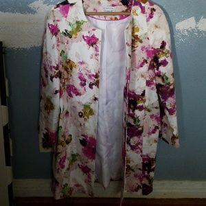 Floral womens blazer